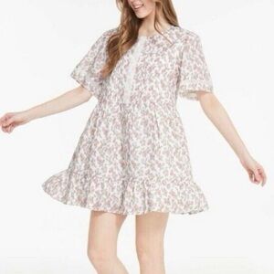 Jillian Harris x Joe Fresh Floral Ruffle Mini Dress
